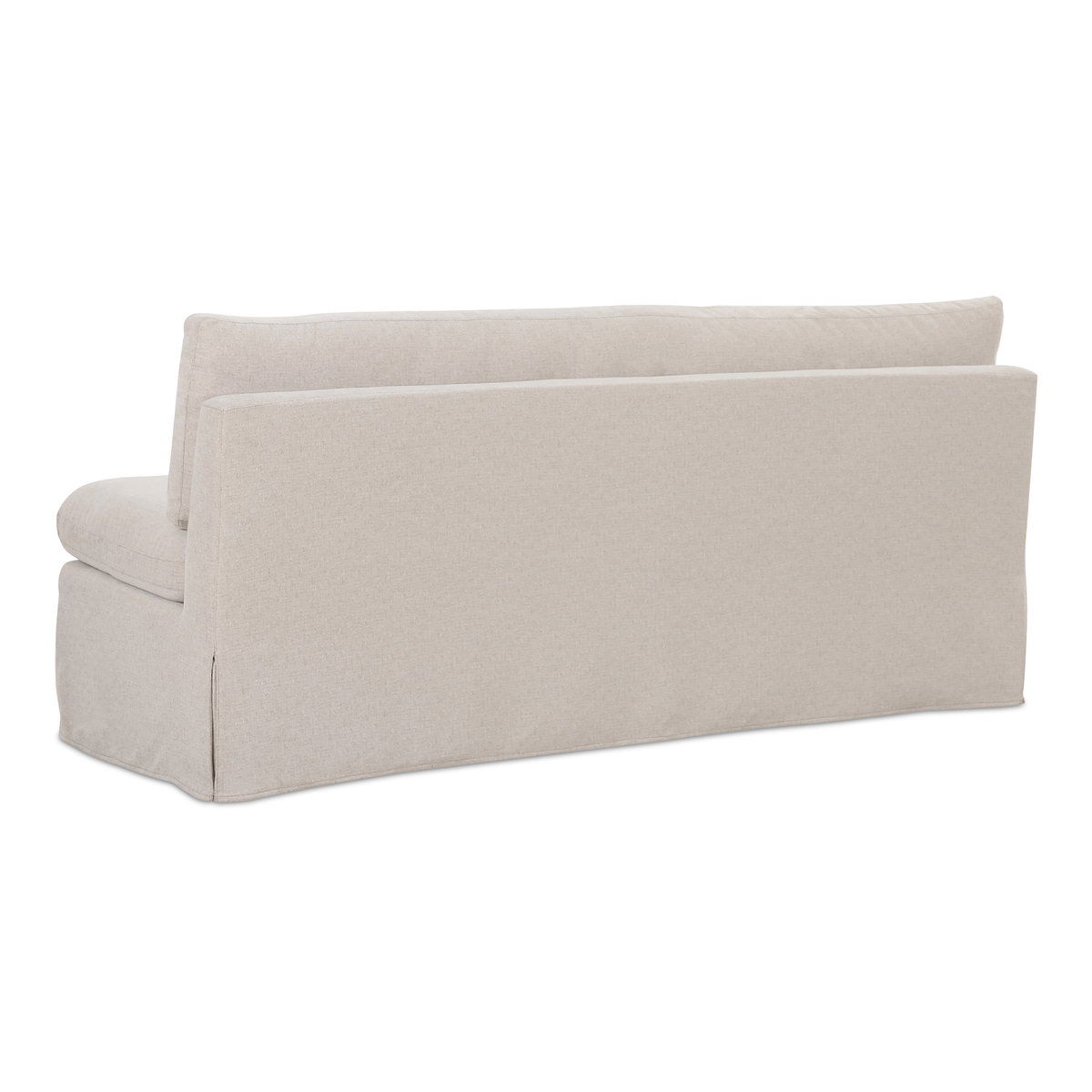 Fable Slipcover Dining Bench Beige, Benche by Moe's Home, 72.75" width x 31.75" height x 28.5" depth View 2