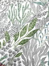 Coral Leaves Blue & Green Wallpaper, by York Wall, 27' length x 2'3" width x 0.02" depth thumbnail 5