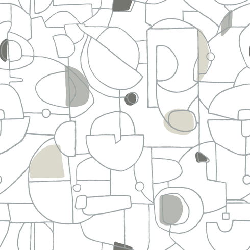 Fauvist Neutral Peel & Stick Wallpaper