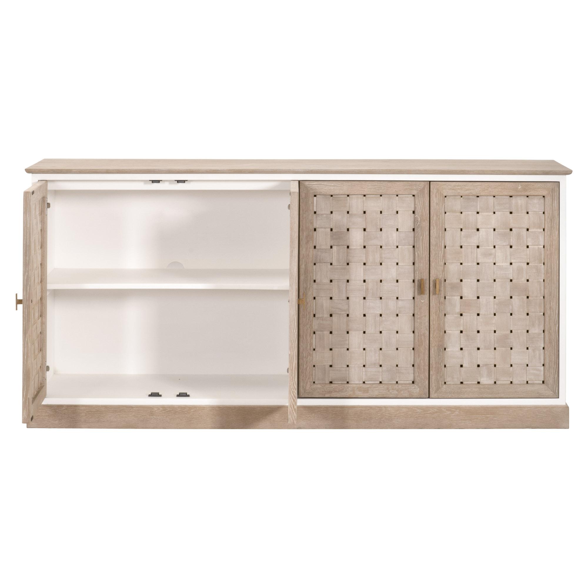 Weave Media Sideboard, Cabinets & Sideboard by Essentials for Living, 74" width x 35.5" height x 18.5" depth View 3