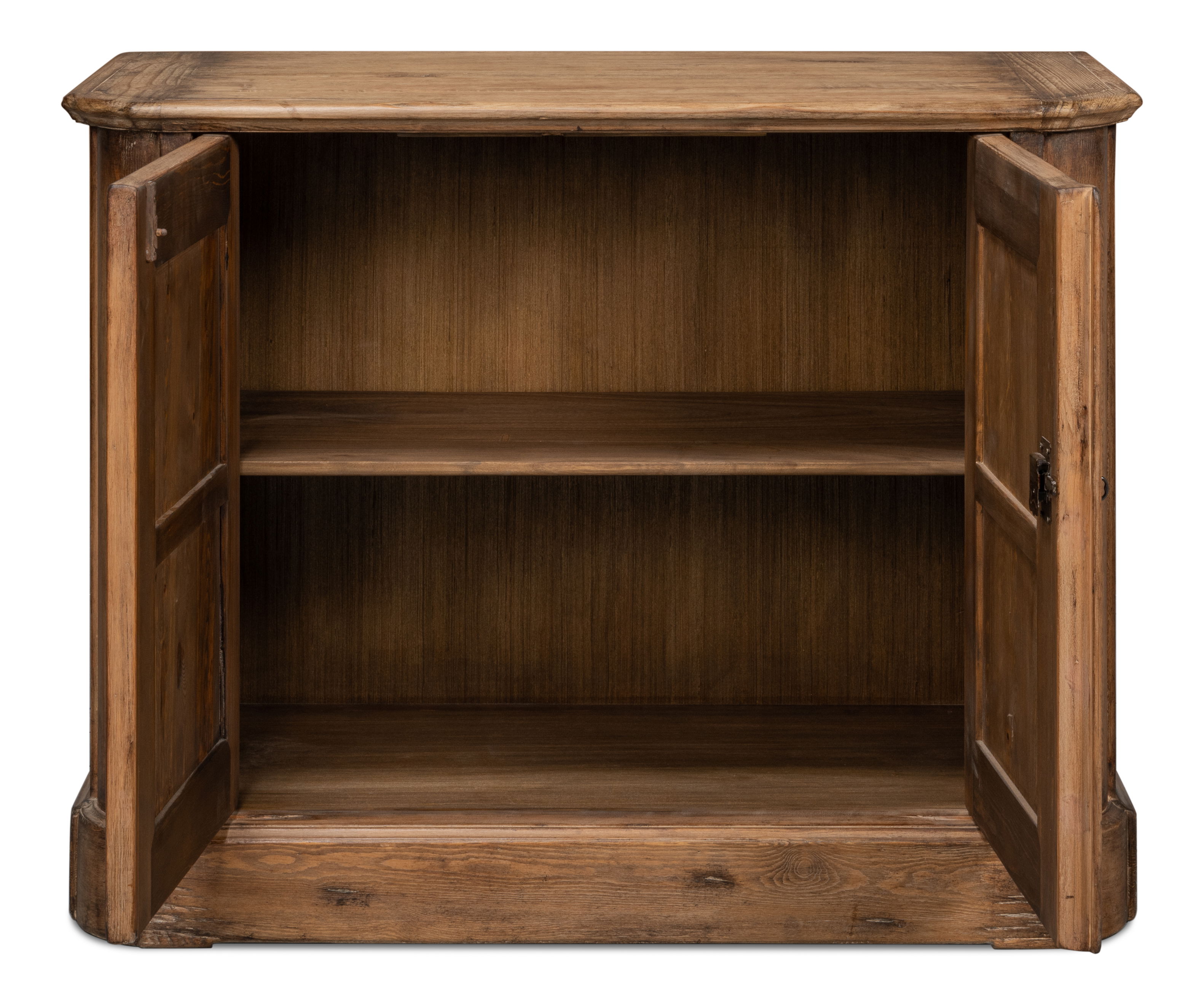 Stephano Two Door Sideboard, Brown, Cabinets & Sideboard by Sarreid, 47" length x 20" width x 36" height View 9