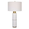 Ruse Whitewashed Table Lamp, by Uttermost, 1'4" width x 2'6" height x 1'4" depth thumbnail 1