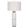 Ruse Whitewashed Table Lamp, by Uttermost, 16" width x 30" height x 16" depth thumbnail 1