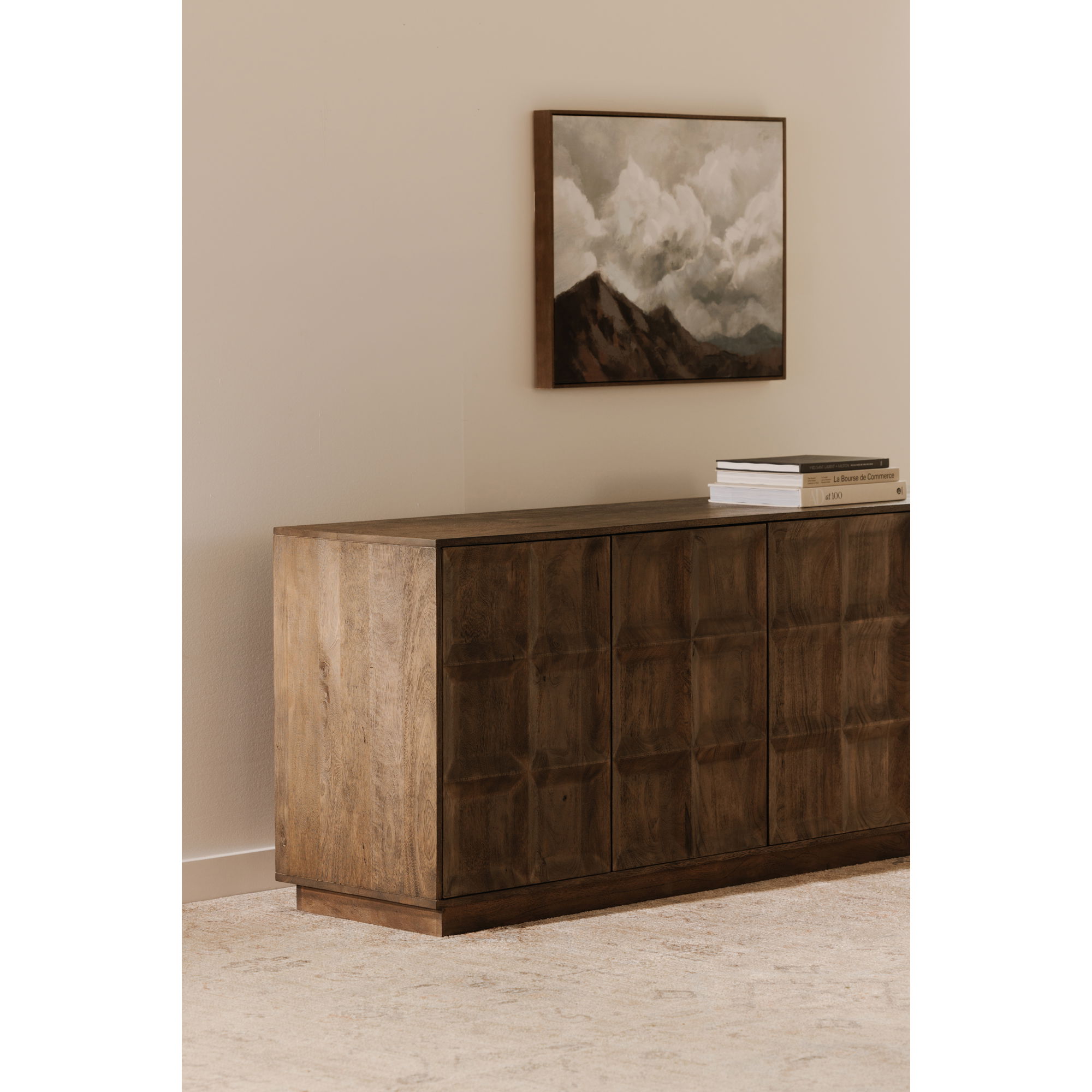 Bowen Sideboard Deep Brown, Cabinets & Sideboard by Moe's Home, 72" width x 30" height x 18" depth View 11