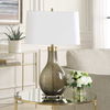 Shyla Dark Glass Table Lamp, by Uttermost, 18" width x 29.25" height x 17" depth thumbnail 5
