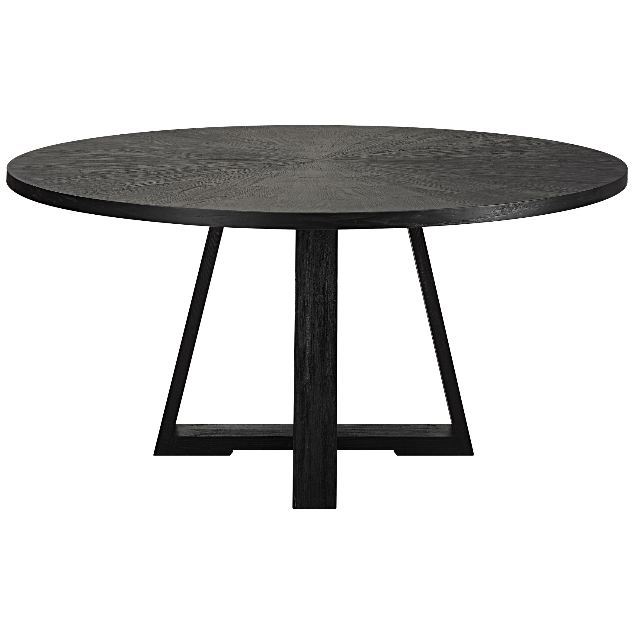 Gidran Round Black Dining Table large image 