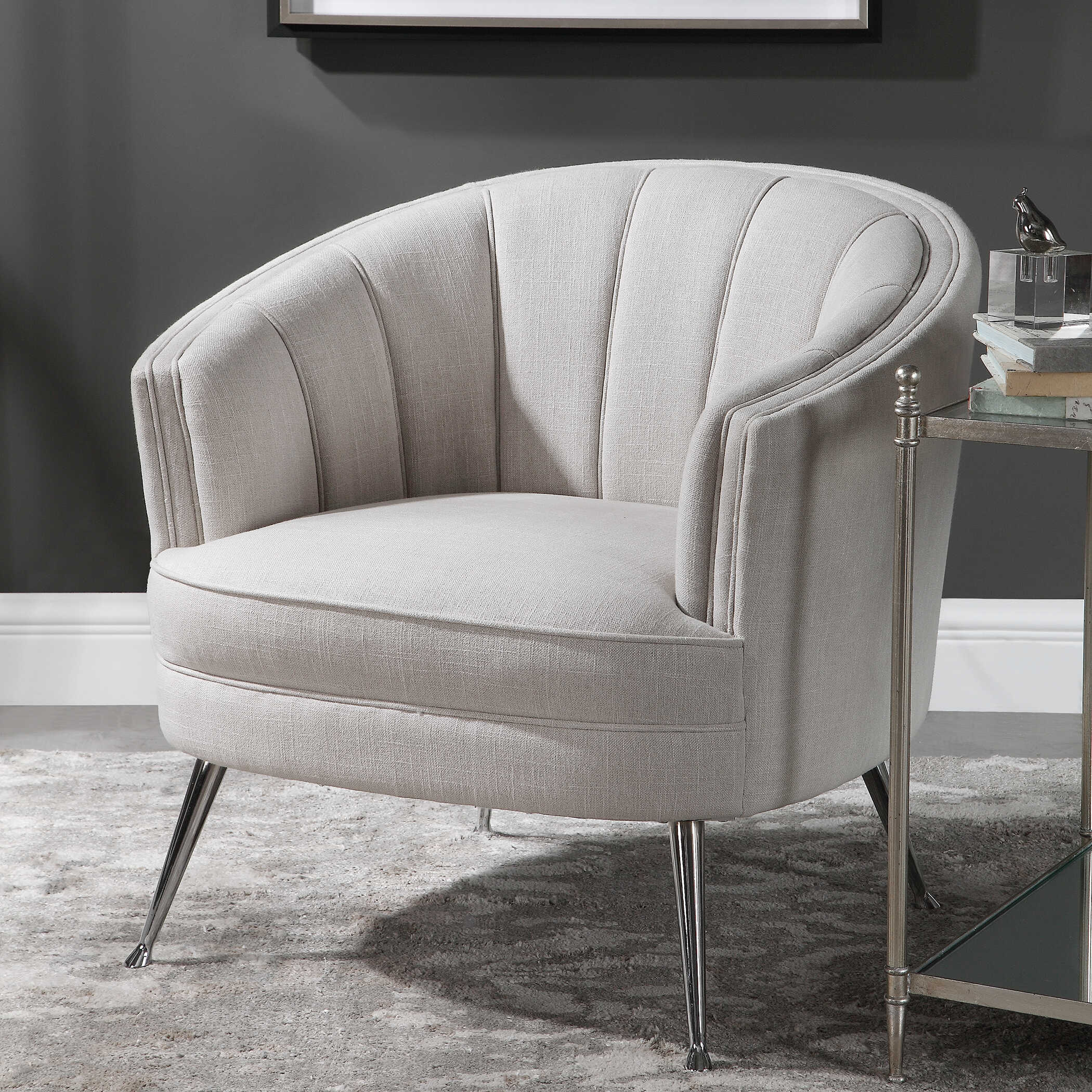 Janie Mid-Century Accent Chair large image 