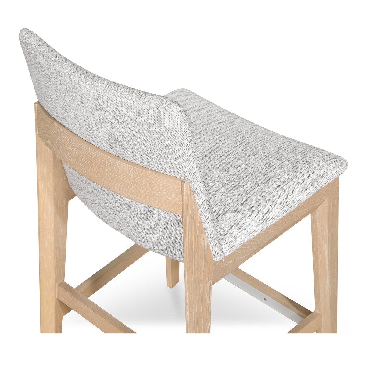 Deco Oak Counter Stool Light Grey, Counter & Bar Stool by Moe's Home, 21.7" width x 38.9" height x 20.8" depth View 5