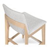 Deco Oak Counter Stool Light Grey thumbnail 4