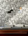 Seedlings Grey Peel & Stick Wallpaper, by York Wall, 20' length x 1'8.5" width x 0.02" depth thumbnail 3