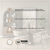Swanson 60' Dark Brown Wood Round Pedestal Dining Table, by Mercana, 60" length x 60" width x 30" height thumbnail 4