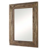 Rennick Rustic Wood Mirror, by Uttermost, 3' width x 4' height x 1.5" depth thumbnail 5