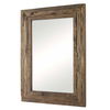 Rennick Rustic Wood Mirror, by Uttermost, 36" width x 48" height x 1.5" depth thumbnail 5