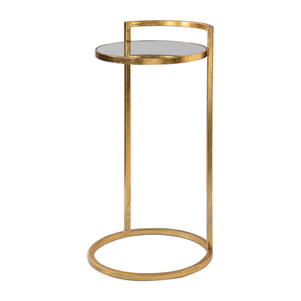 Cailin Gold Accent Table, Furniture by Uttermost, 14.17" width x 25.98" height x 14.17" depth View 4