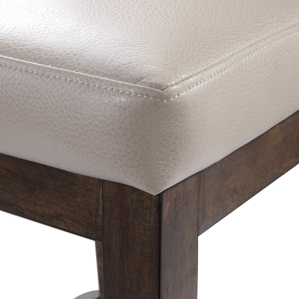 Purcell Leather Counter Stool, Counter & Bar Stool by Uttermost, 19" width x 40" height x 22" depth View 8