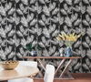 King Palm Silhouette Blue Wallpaper, by York Wall, 33' length x 1'8.5" width x 0.02" depth thumbnail 4