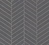 Atelier Herringbone Dark Grey Wallpaper, by York Wall, 24' length x 3' width x 0.02" depth thumbnail 1