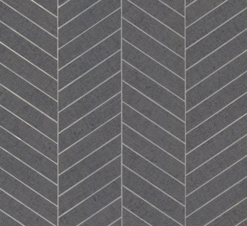 Atelier Herringbone Dark Grey Wallpaper