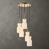 Vanier 5 Light Cluster Pendant, by Uttermost, 9.62" height x 14" diameter thumbnail 2