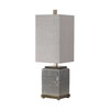 Covey Gray Glaze Buffet Lamp, by Uttermost, 10" width x 2'7.75" height x 10" depth thumbnail 4