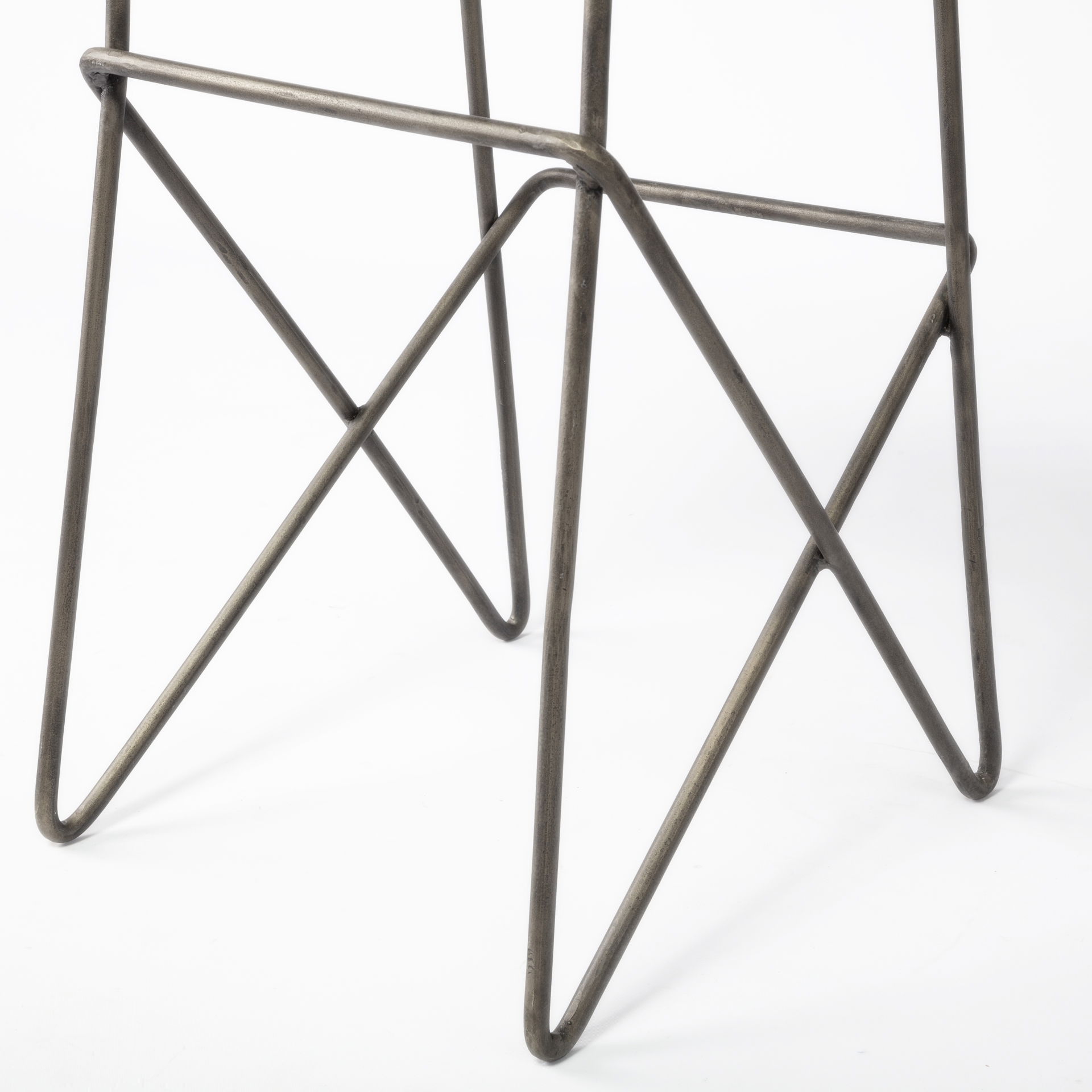 Katniss 30' Total Height Cream Fabric Seat Gold Metal Frame Bar Stool large image 