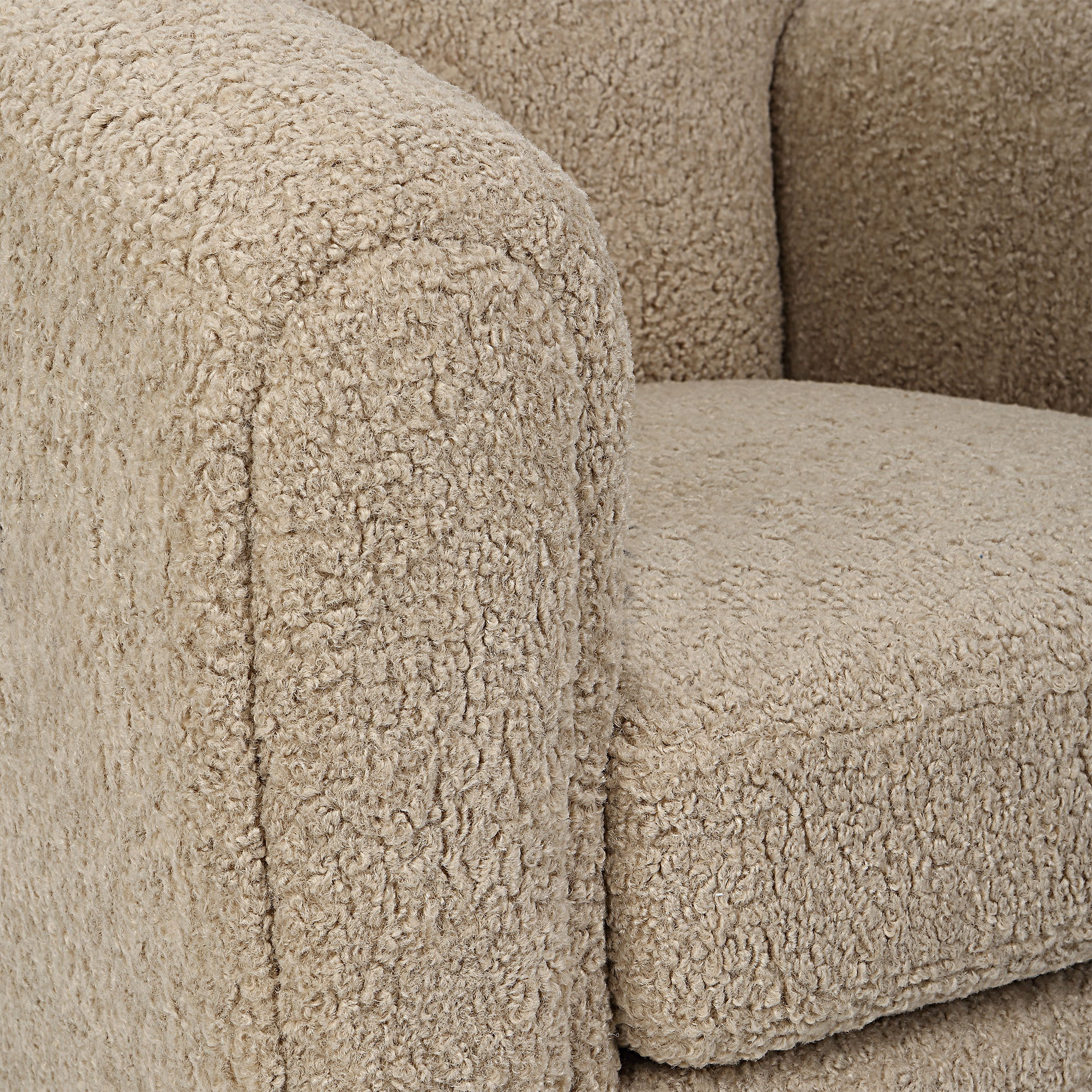 Teddy Latte Accent Chair large image 