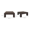 Evander Coffee Table Rustic Brown thumbnail 6