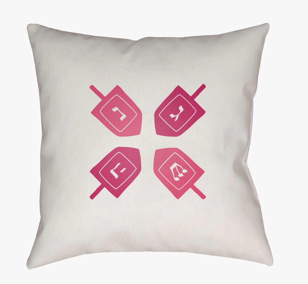 Dreidel II Accent Pillow, Decorative Pillow by Surya, 18" length x 18" width