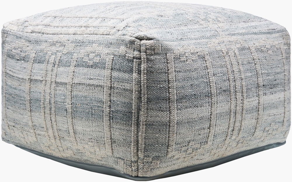 Kenneth Pouf, Ottoman by Surya, 24" width x 14" height