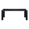Post Small Dining Table Black, by Moe's Home, 76" width x 29" height x 36" depth thumbnail 1