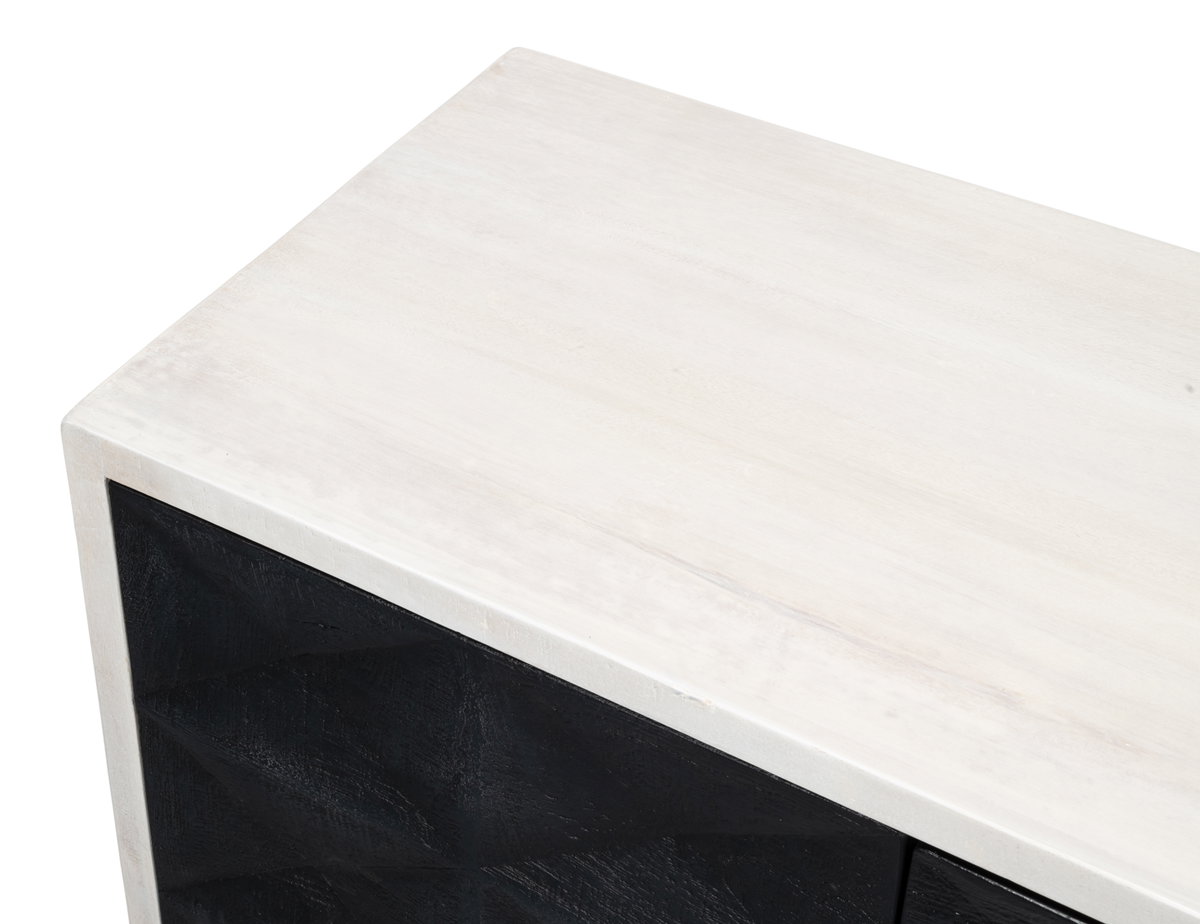 Asiger Four Door Sideboard, by Sarreid, 1'6" length x 6' width x 2'10" height View 11