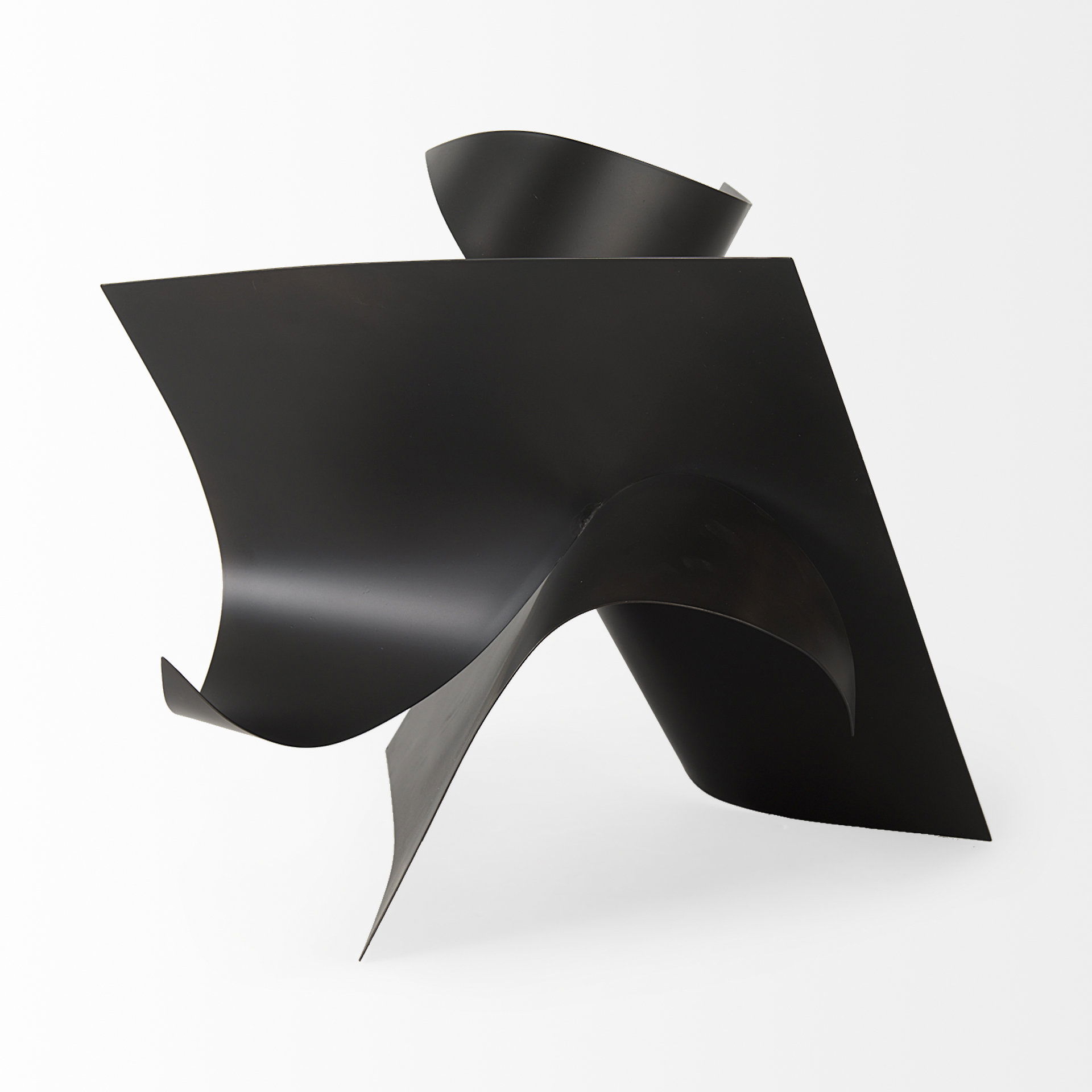 Francesca  Black Metal Sculptural Decorative Object, by Mercana, 18.11" length x 18.11" width x 18.11" height View 3