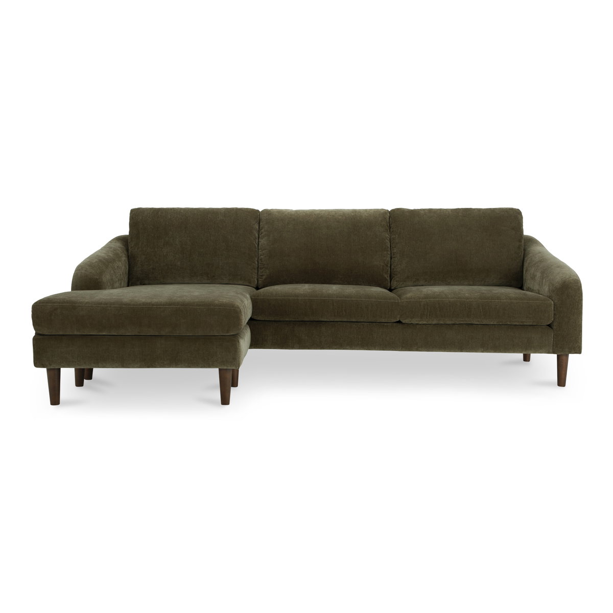 Quinn Sectional Cedar Green, Sectional Sofa by Moe's Home, 98" width x 33.5" height x 59.2" depth View 1