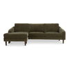 Quinn Sectional Cedar Green, Sectional Sofa by Moe's Home, 98" width x 33.5" height x 59.2" depth thumbnail 1