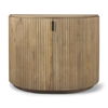 Terra Fluted Light Brown Wood 2-Door Accent Cabinet thumbnail 3