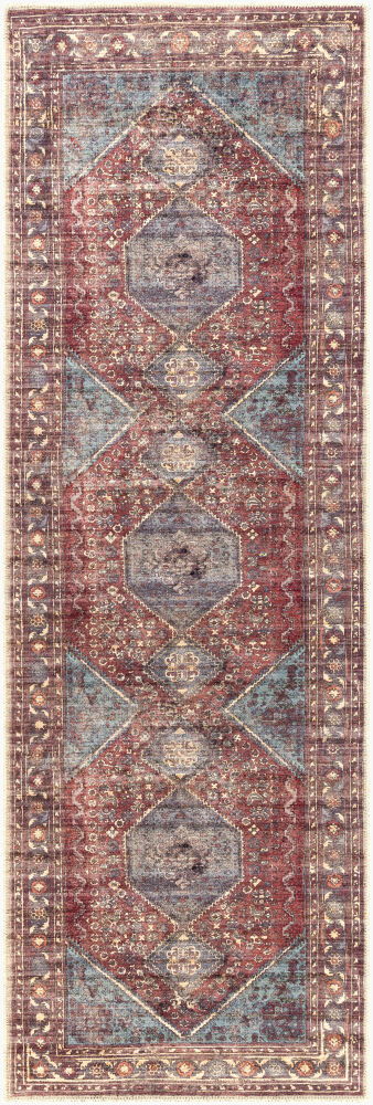 Amelie Machine Woven Rug, by Surya, 7'10.49" length x 2'7.5" width