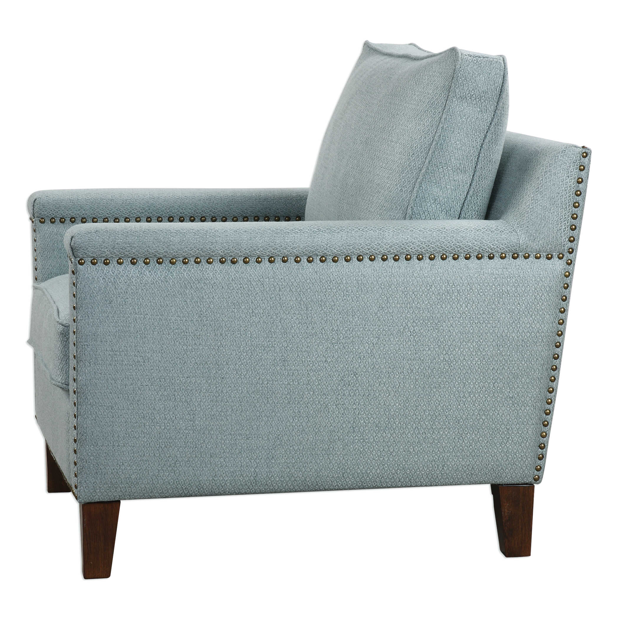 Charlotta Sea Mist Accent Chair, Furniture by Uttermost, 31" width x 34" height x 36" depth View 5