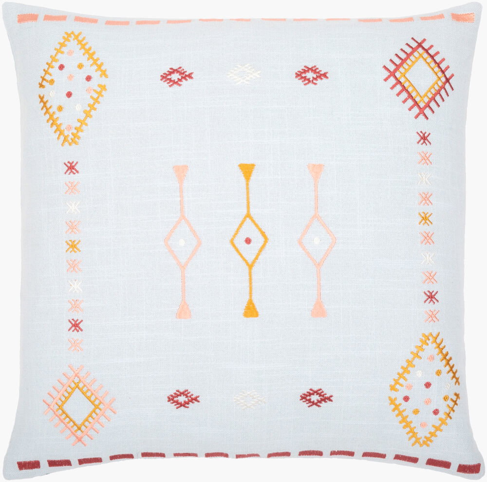 Zina Accent Pillow, Decorative Pillow by Surya, 22" length x 22" width
