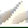 Duostacked Matte White Vases, S/2 thumbnail 0