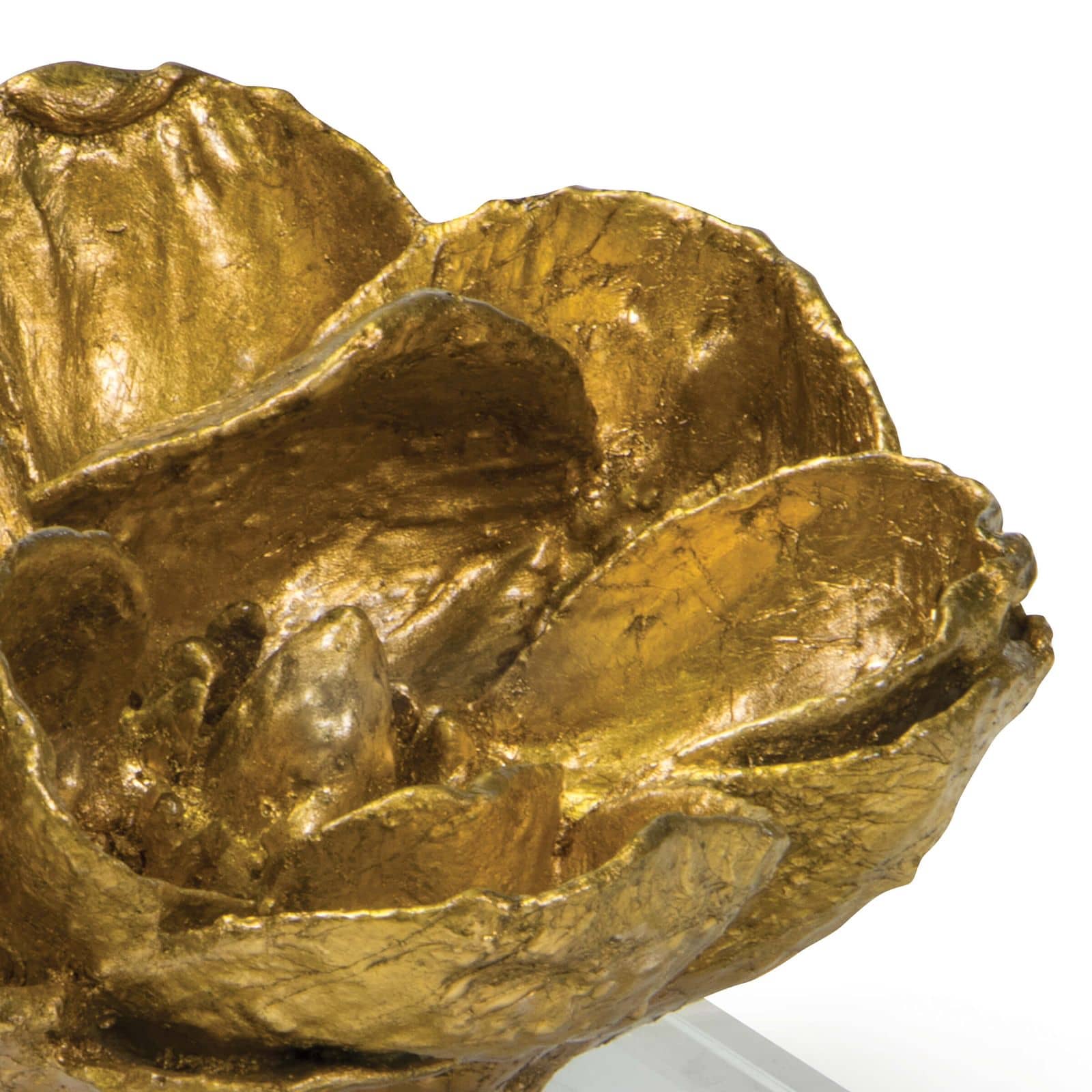 Magnolia Objet (Gold Leaf), Decorative Object by Regina Andrew Detroit, 6" width x 5" height x 6" depth View 3