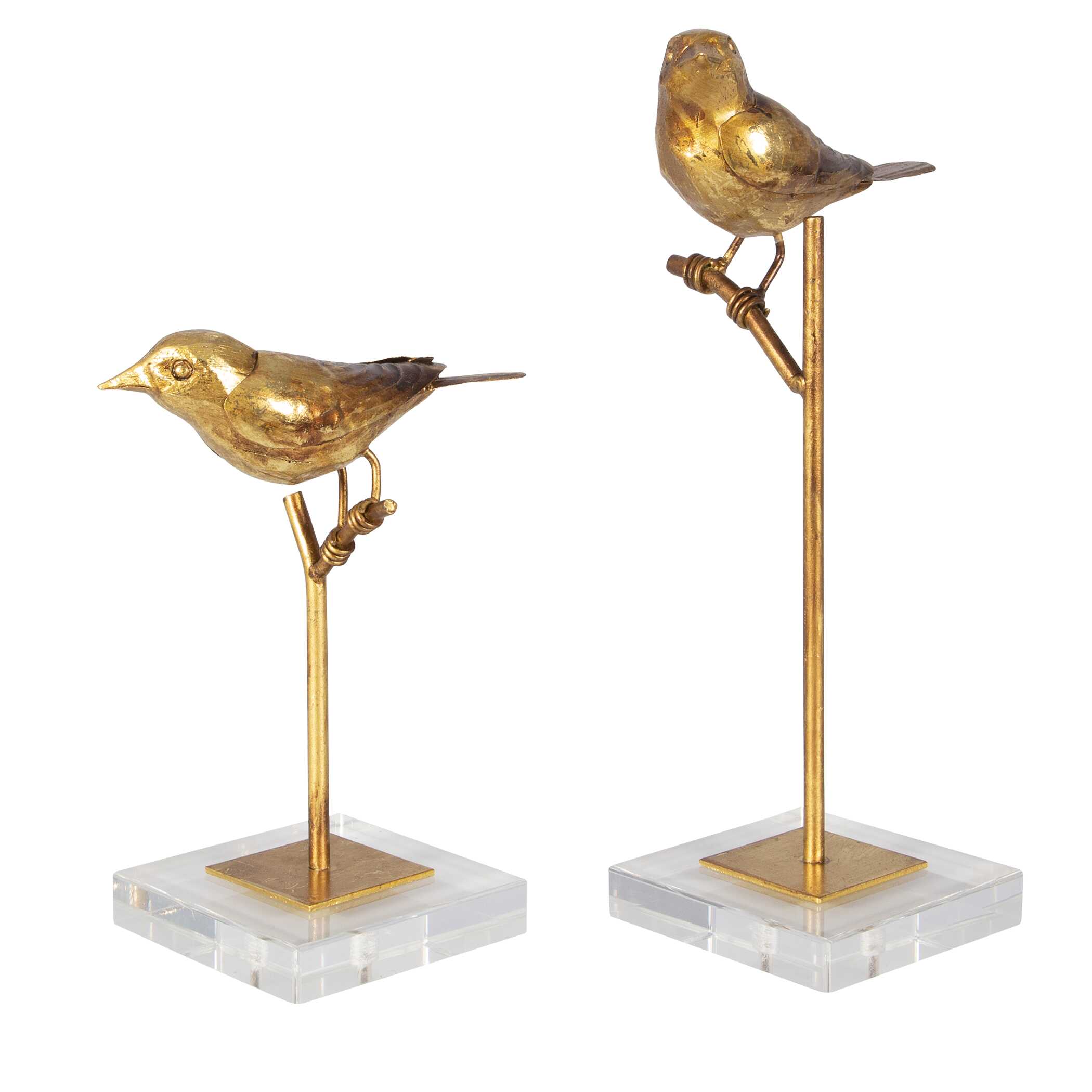 Passerines Bird Sculptures Set/2, Decorative by Uttermost, 6.5" width x 12.83" height x 5.12" depth View 7