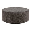 Damira Outdoor Coffee Table Black, by Dovetail, 35.43" width x 15.94" height x 35.82" diameter x 35.43" depth thumbnail 1