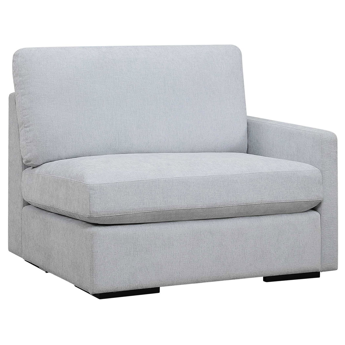 REFUGE SOFA, RIGHT ARM FACING, CLOUD BLUE, Furniture by Uttermost, 43.25" width x 30" height x 37.5" depth View 4