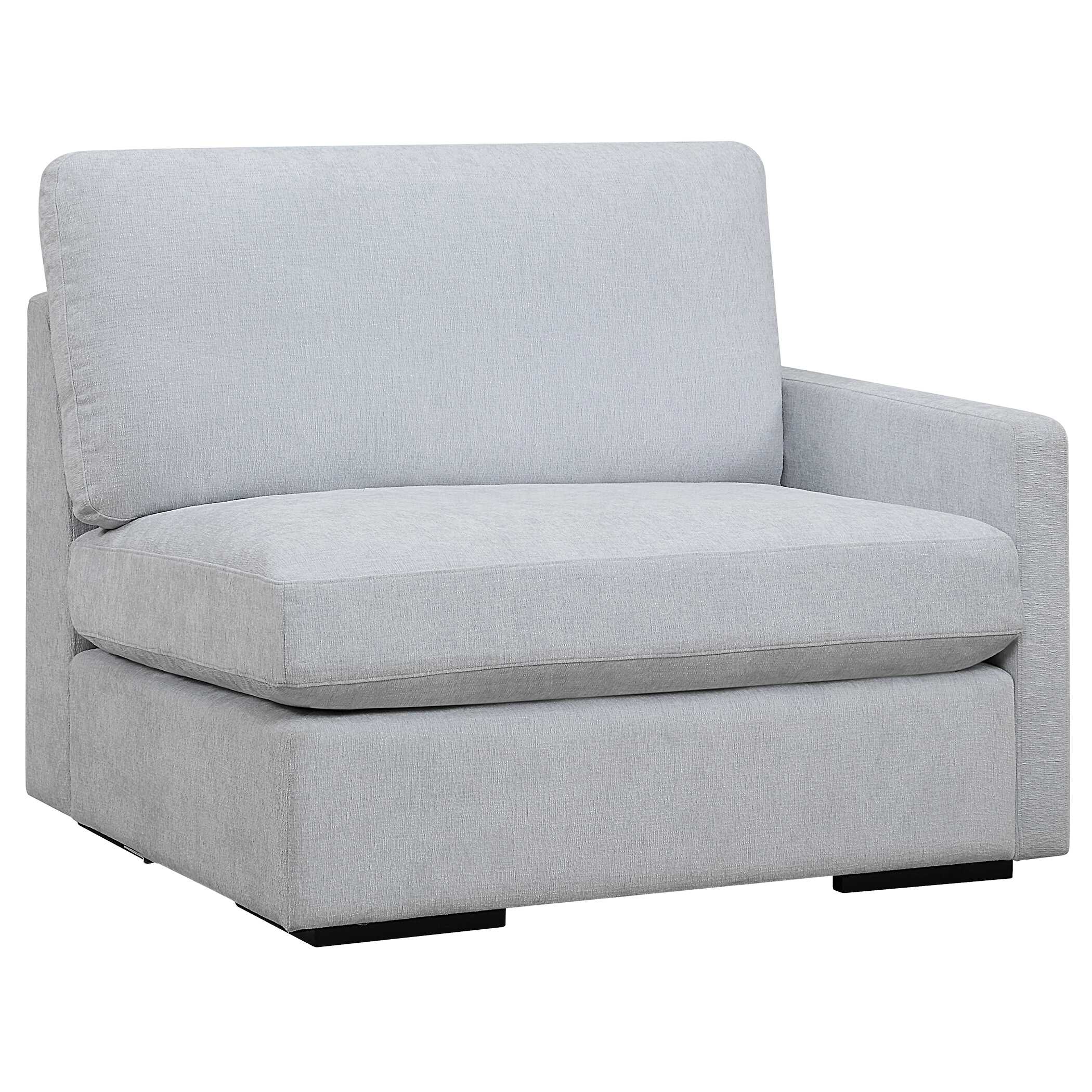 Refuge Cloud Blue Right Arm Facing Sofa large image 