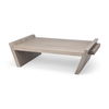 Elaine 59x36 Brown Solid Wood Top & Base Coffee Table, by Mercana, 59" length x 36" width x 16" height thumbnail 1