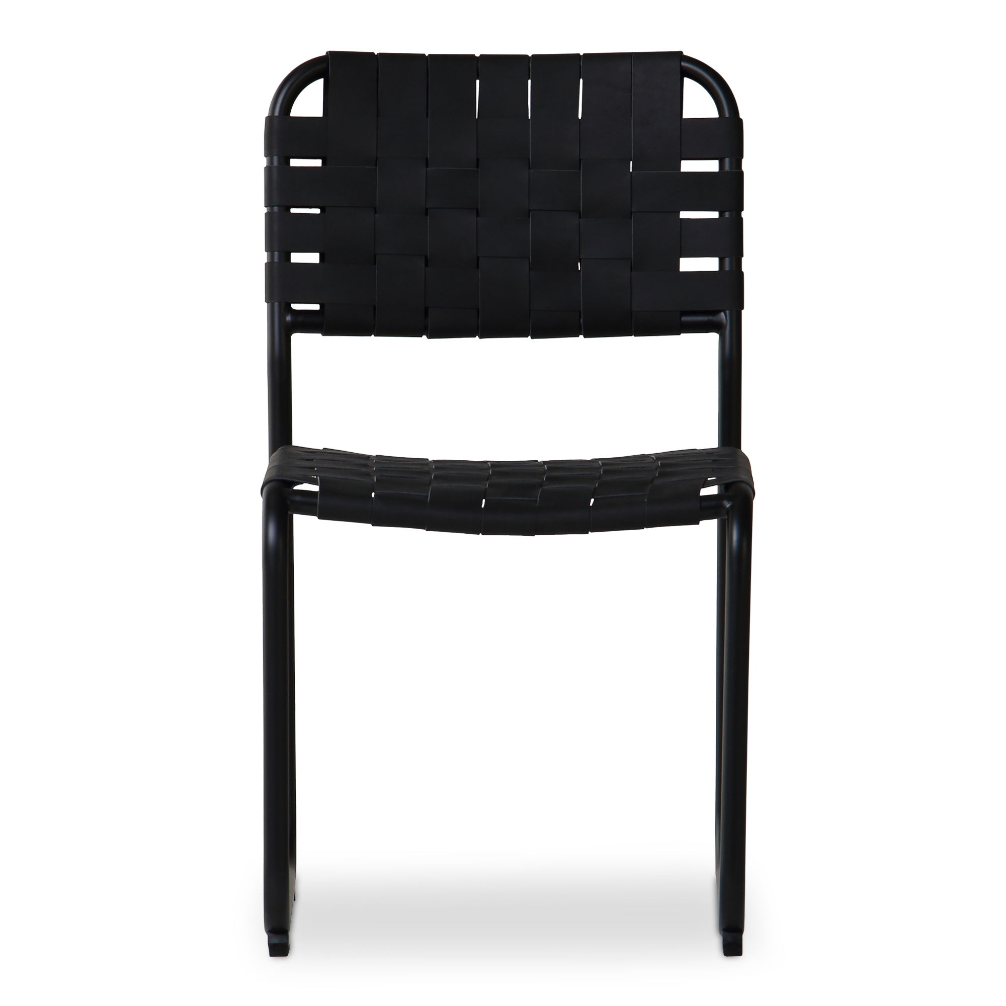 Moma Dining Chair Black Leather- Set Of Two large image 