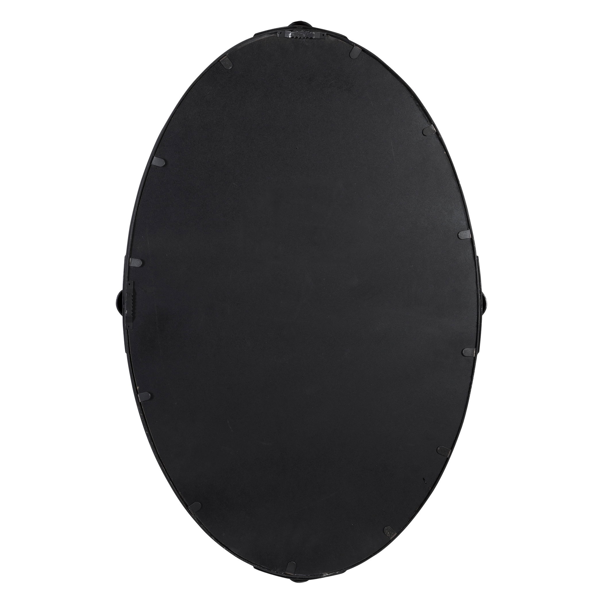 Carrick Black Oval Mirror large image 