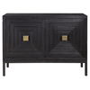 Aiken Dark Walnut 2 Door Cabinet, Furniture by Uttermost, 43.25" width x 31.12" height x 16" depth thumbnail 1