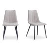 Alibi Dining Chair Beige-set Of Two, by Moe's Home, 18" width x 33" height x 20" depth thumbnail 1