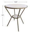Refuge Round White Side Table, Furniture by Uttermost, 23" width x 25.5" height x 23" depth thumbnail 3